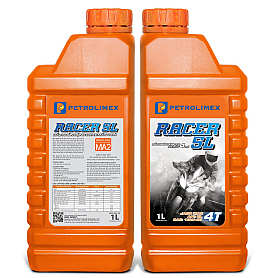 NHỚT XE MÁY PLC RACER SL 0,8L & 1 Lit - JASO MA2