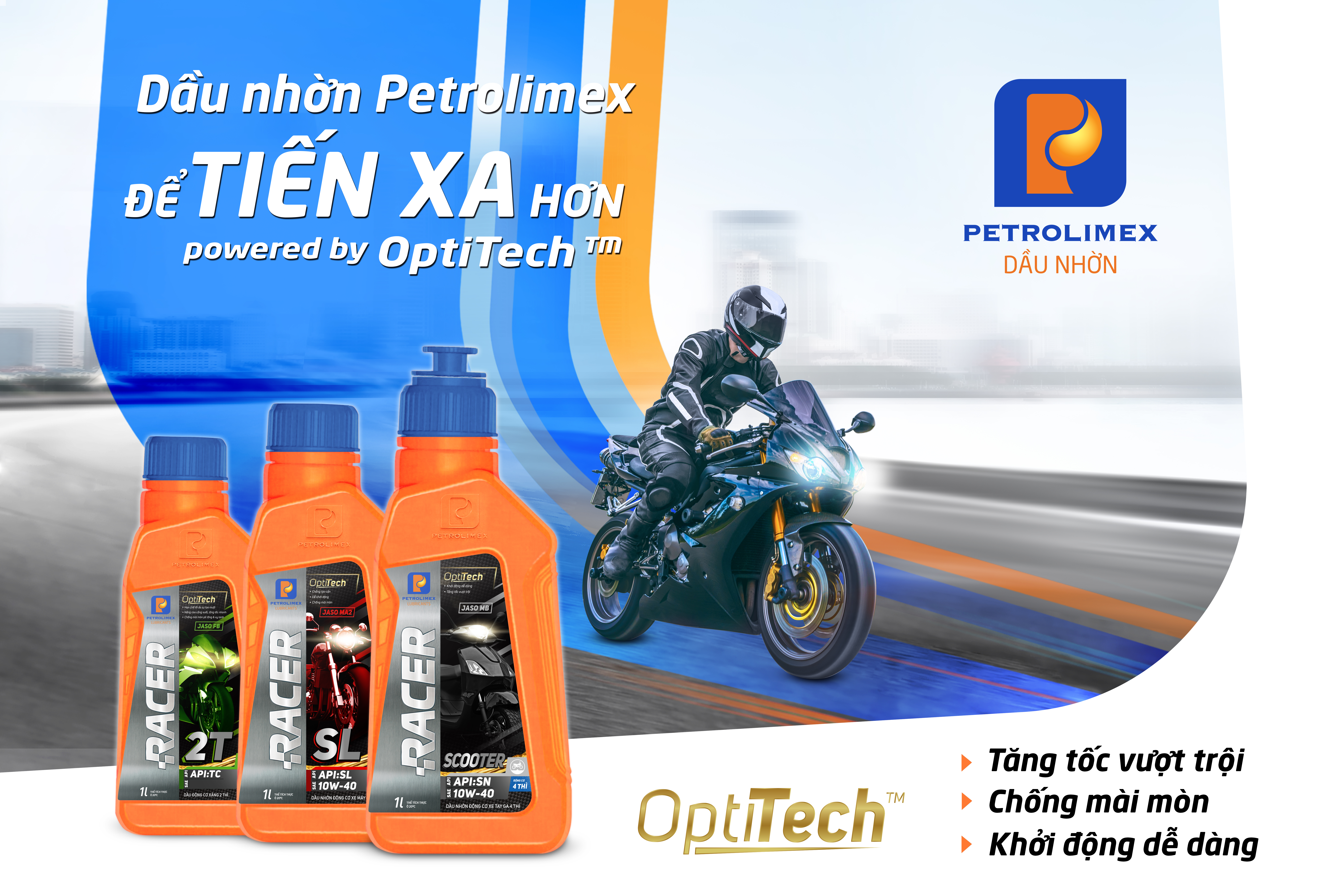 Sử dụng dầu nhớt Petrolimex để tiến xa hơn.